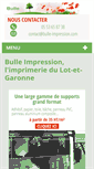 Mobile Screenshot of bulle-impression.com
